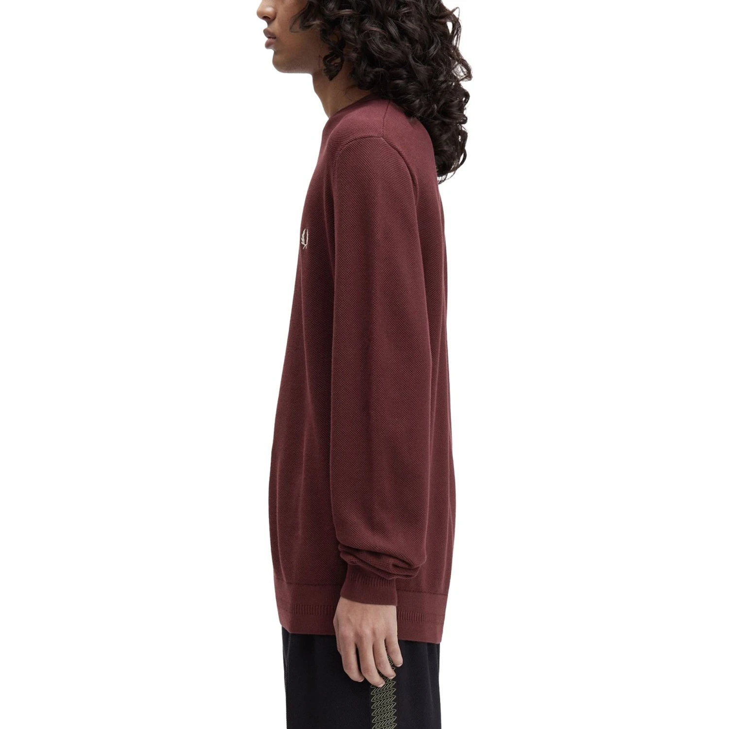 PIQUE SWEATER WITH LOGO