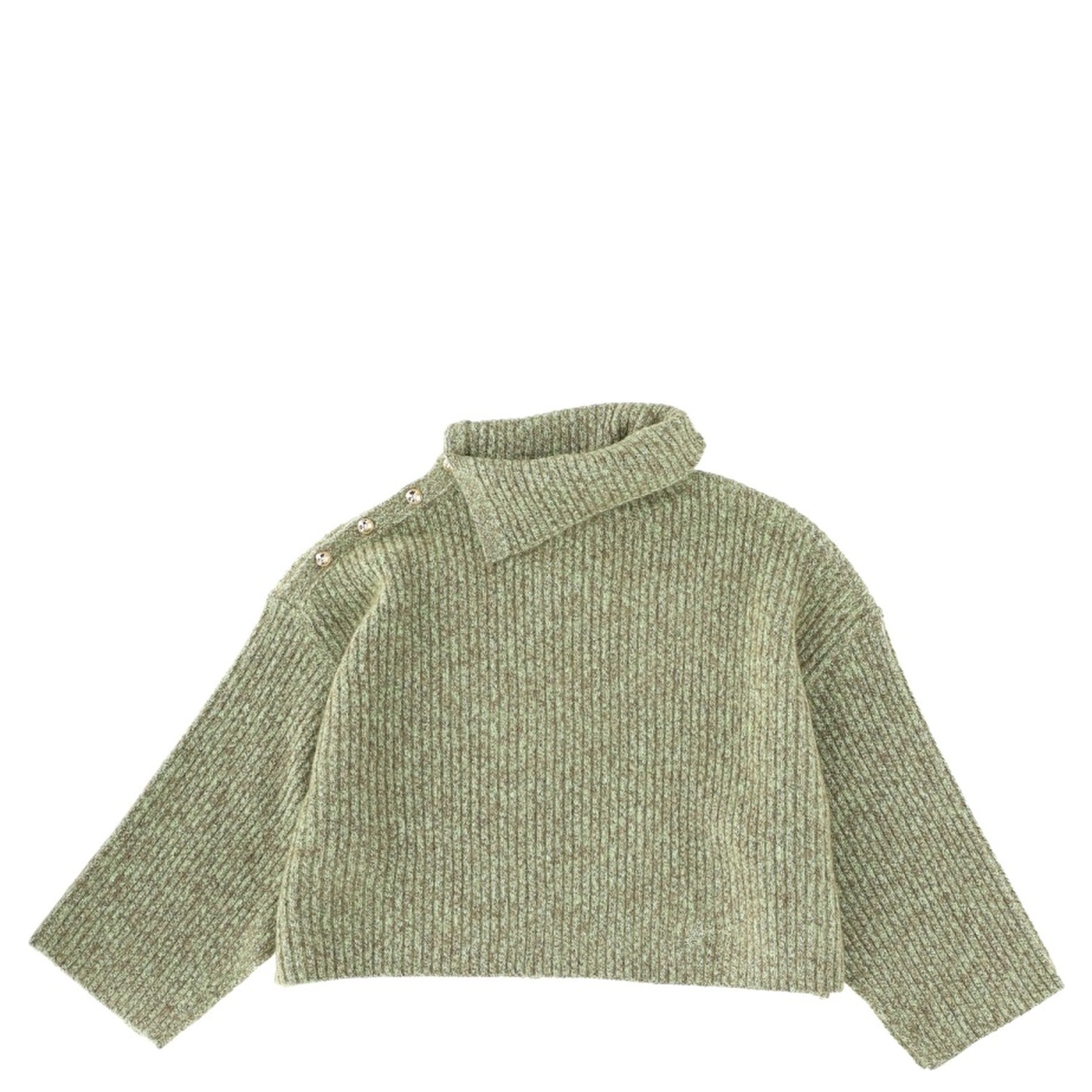 SWEATER WITH SIDE BUTTON CLOSURE
