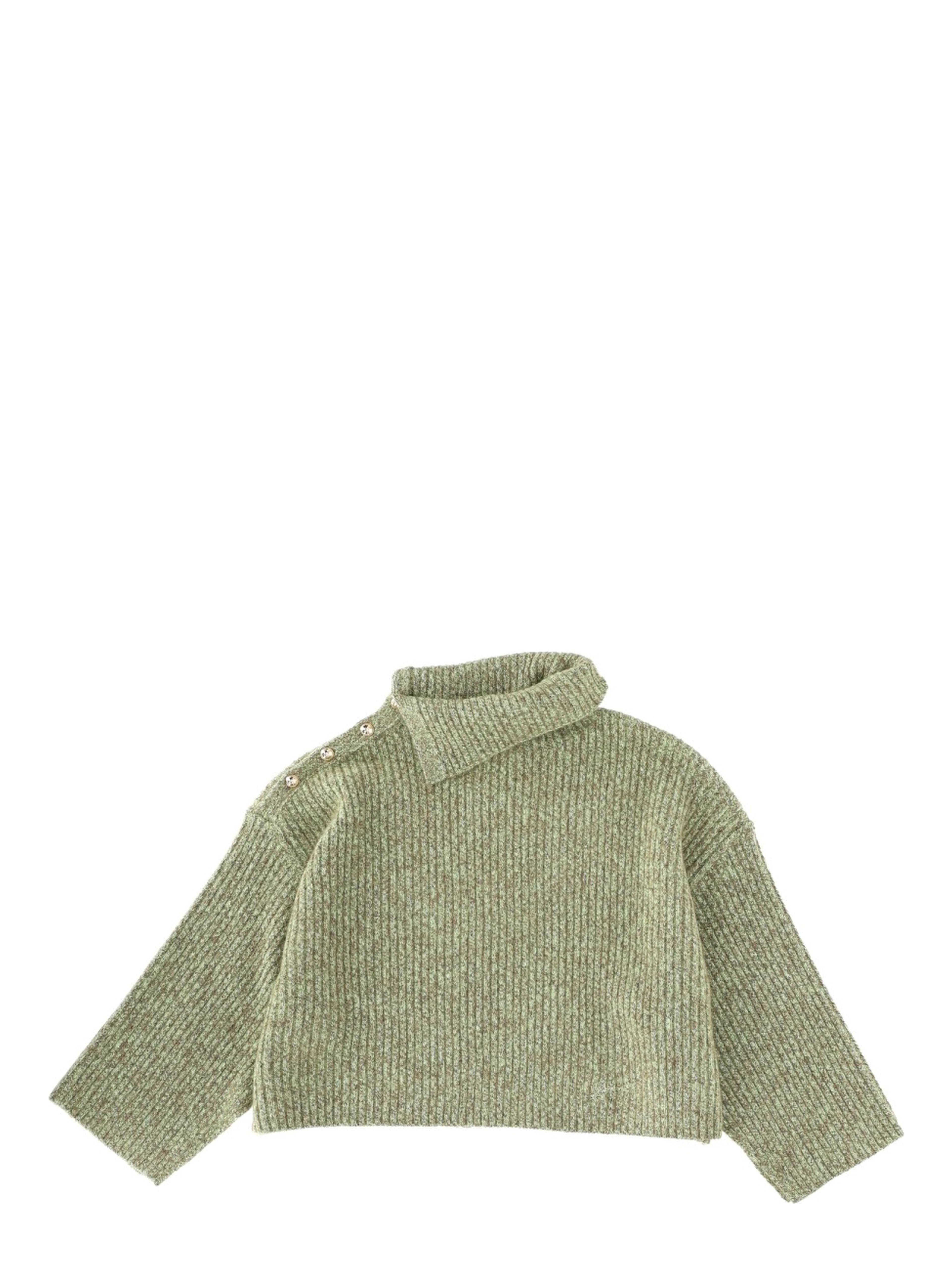 SWEATER WITH SIDE BUTTON CLOSURE