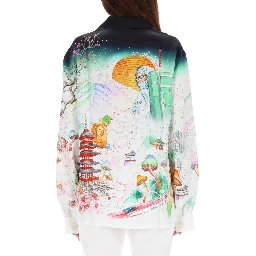 "FLOWER" PRINT SHIRT