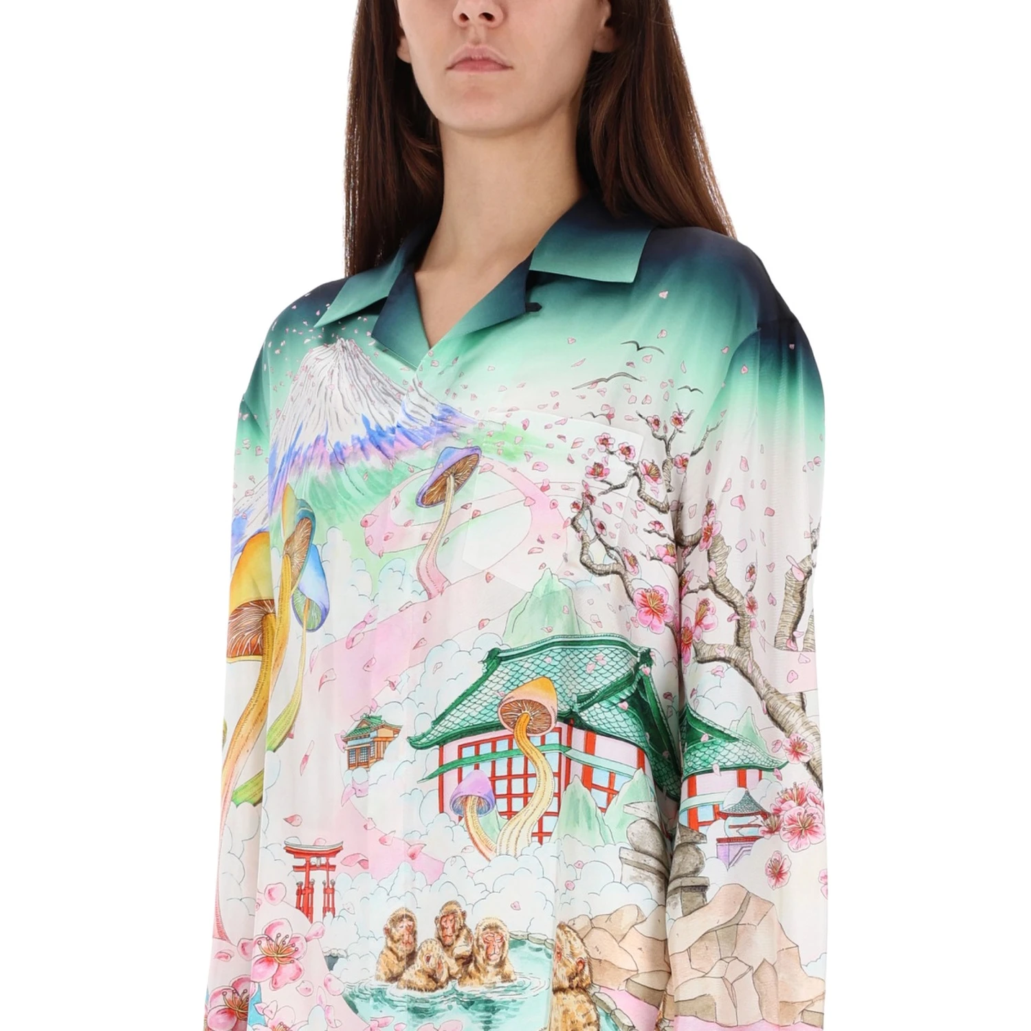 "FLOWER" PRINT SHIRT