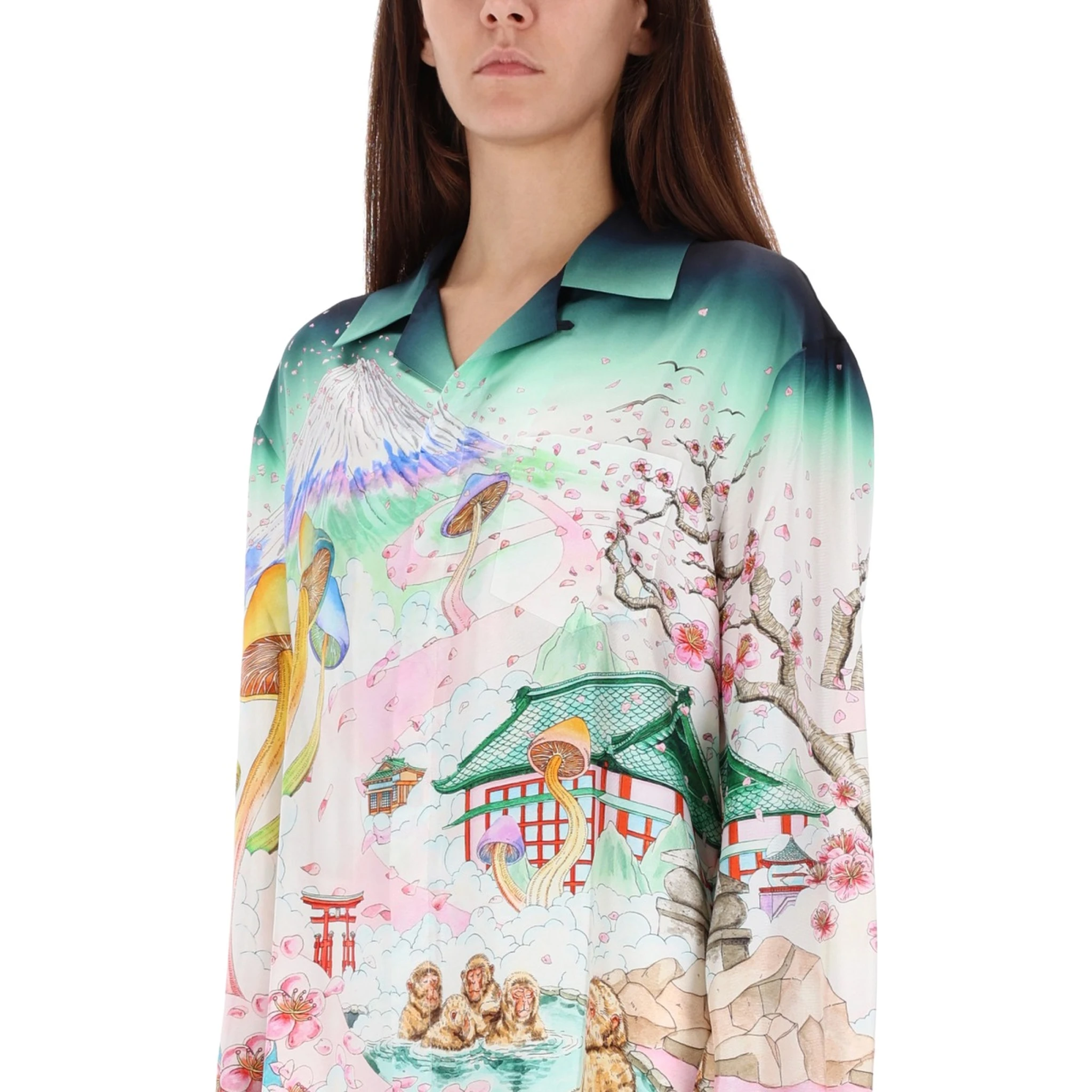 "FLOWER" PRINT SHIRT