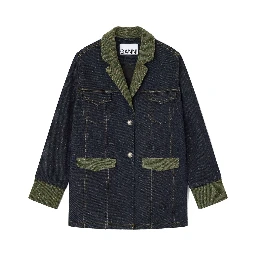 COTTON DENIM BLAZER