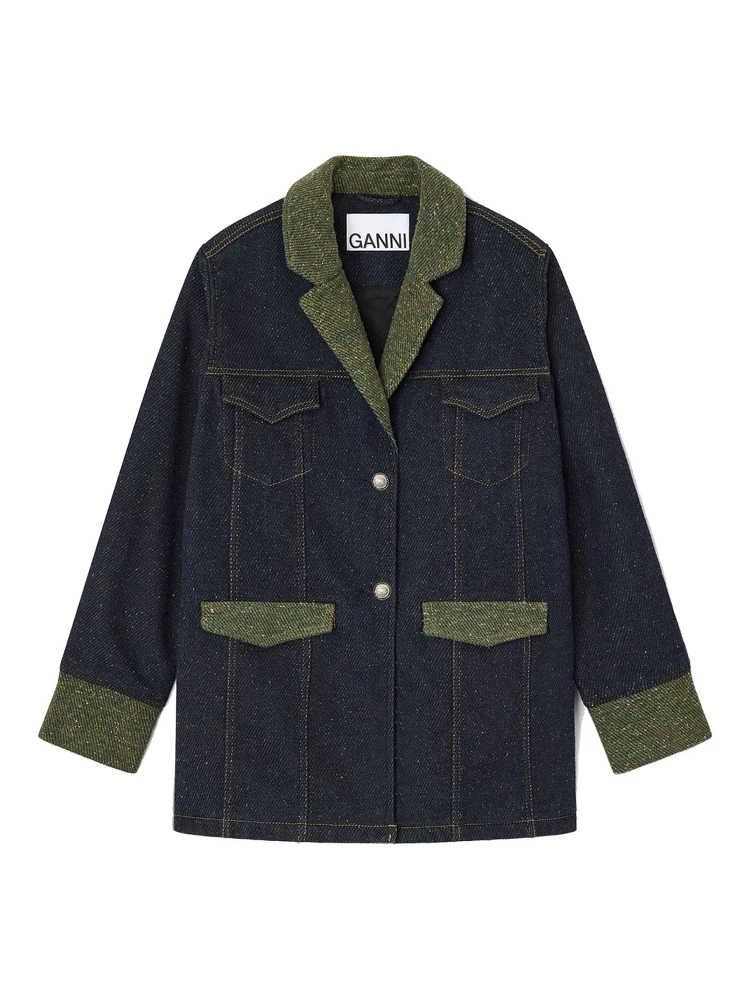 COTTON DENIM BLAZER alternative