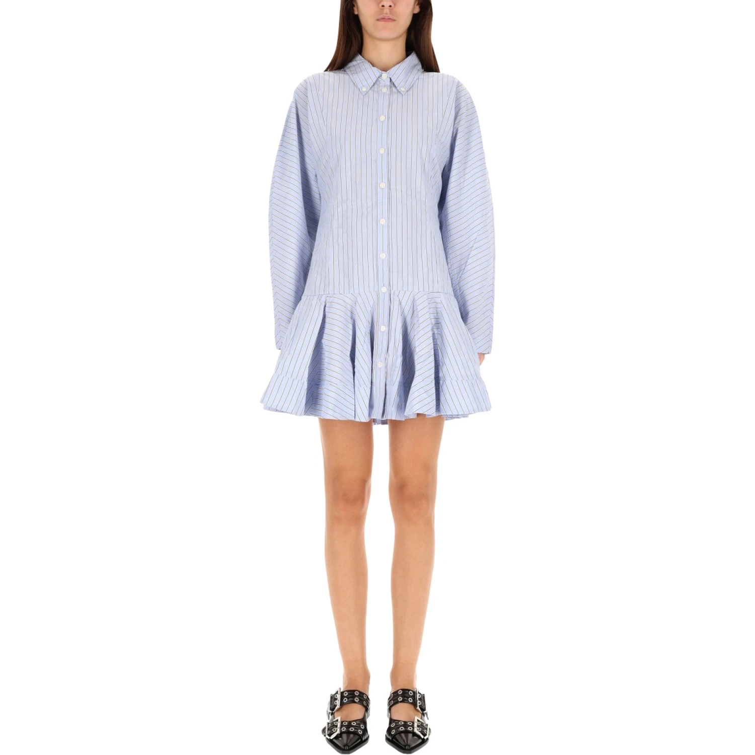 STRIPED CHEMISIER DRESS