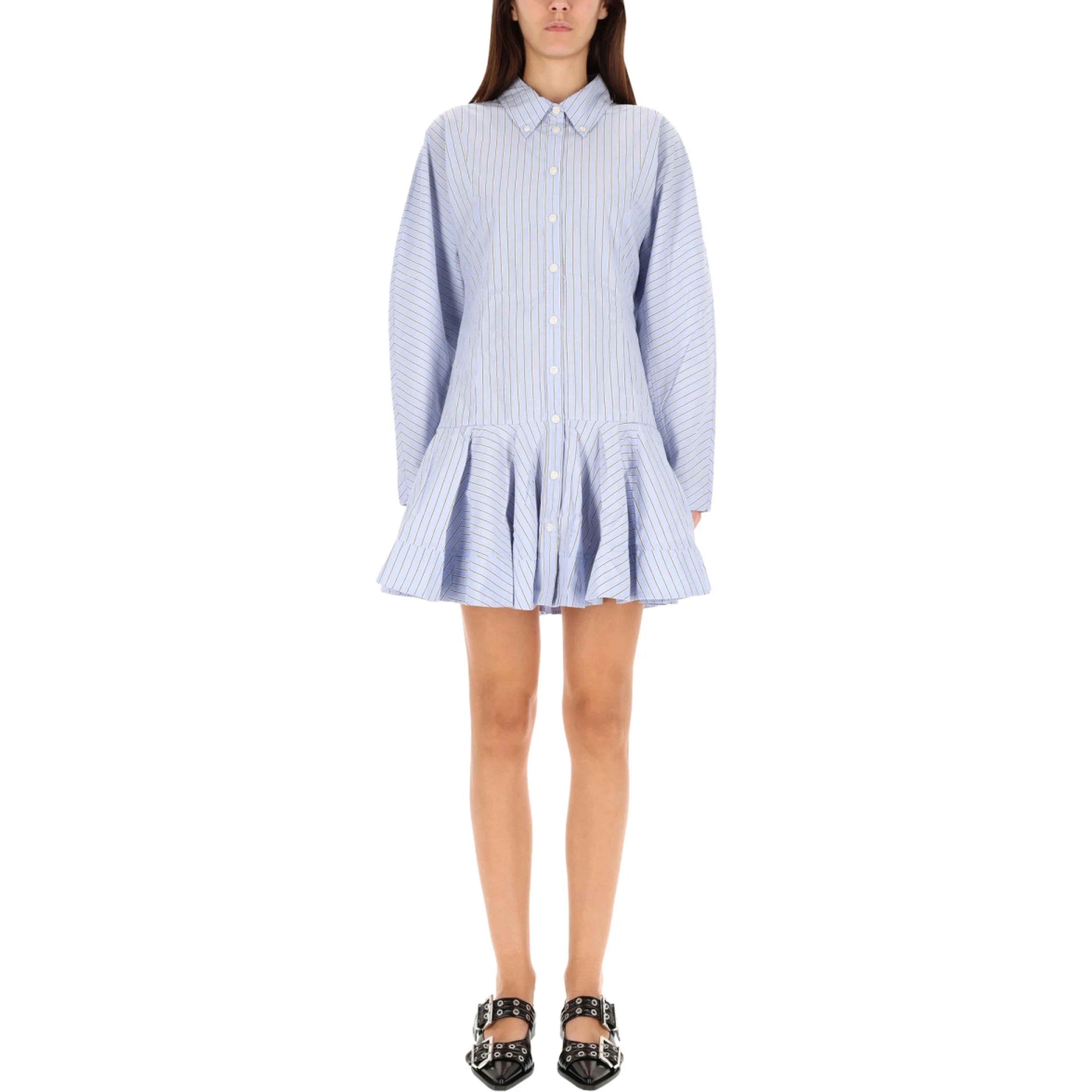 STRIPED CHEMISIER DRESS