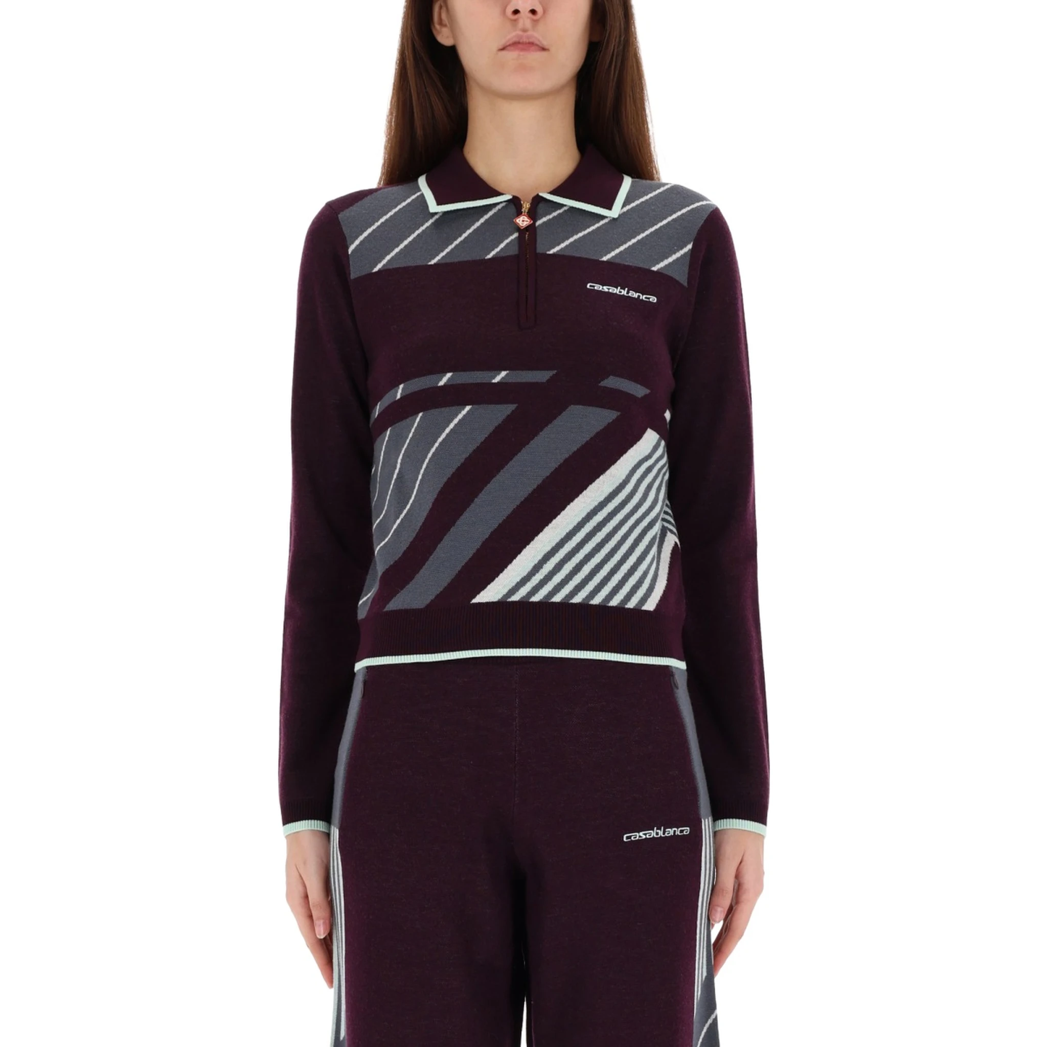 "DIAGONAL" TENNIS POLO SHIRT