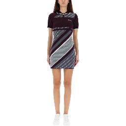 "DIAGONAL" TENNIS POLO DRESS