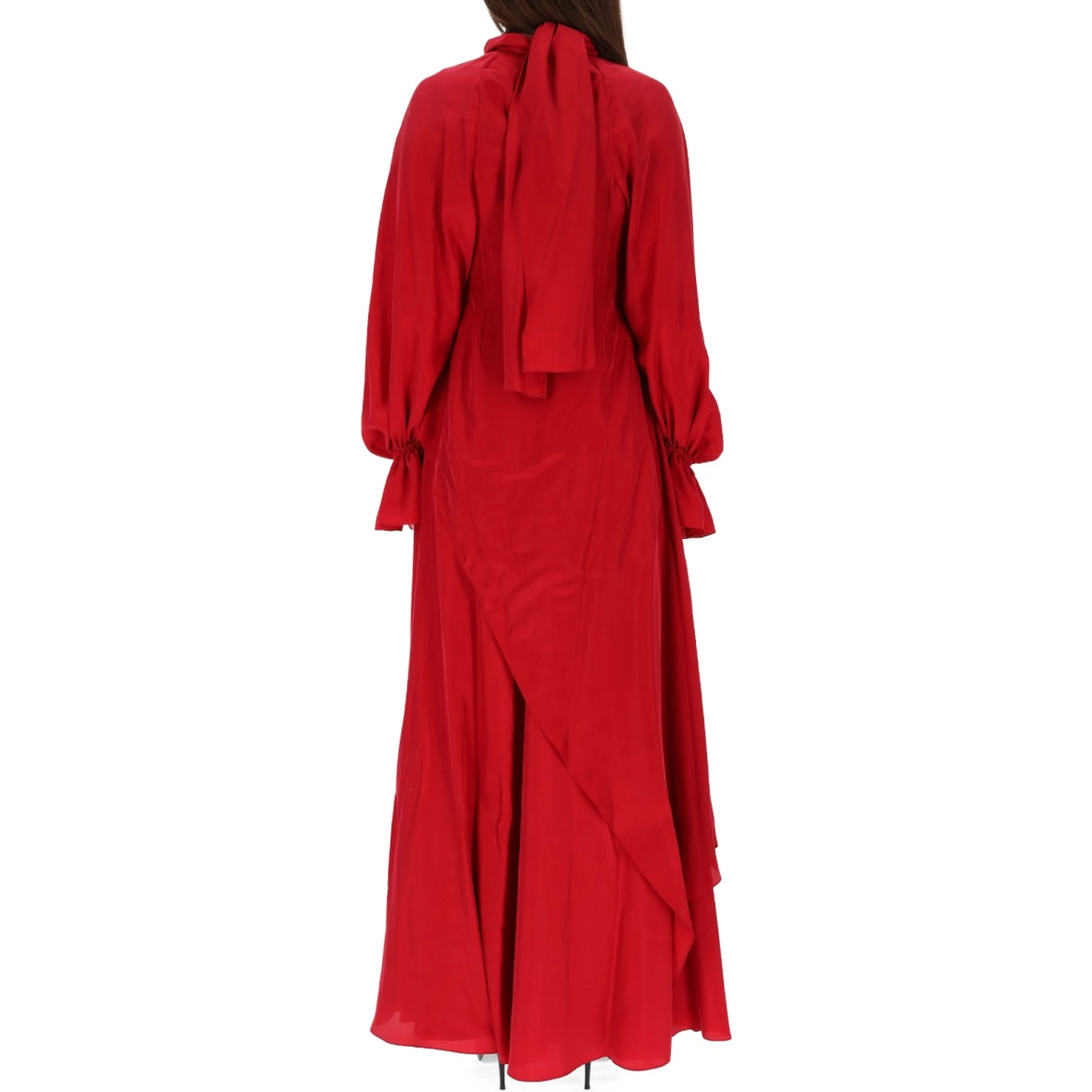 DRAPED LONG EVENING DRESS