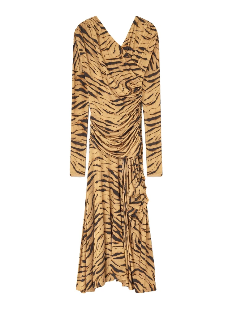 LONG DRESS WITH "ZEBRA" PRINT