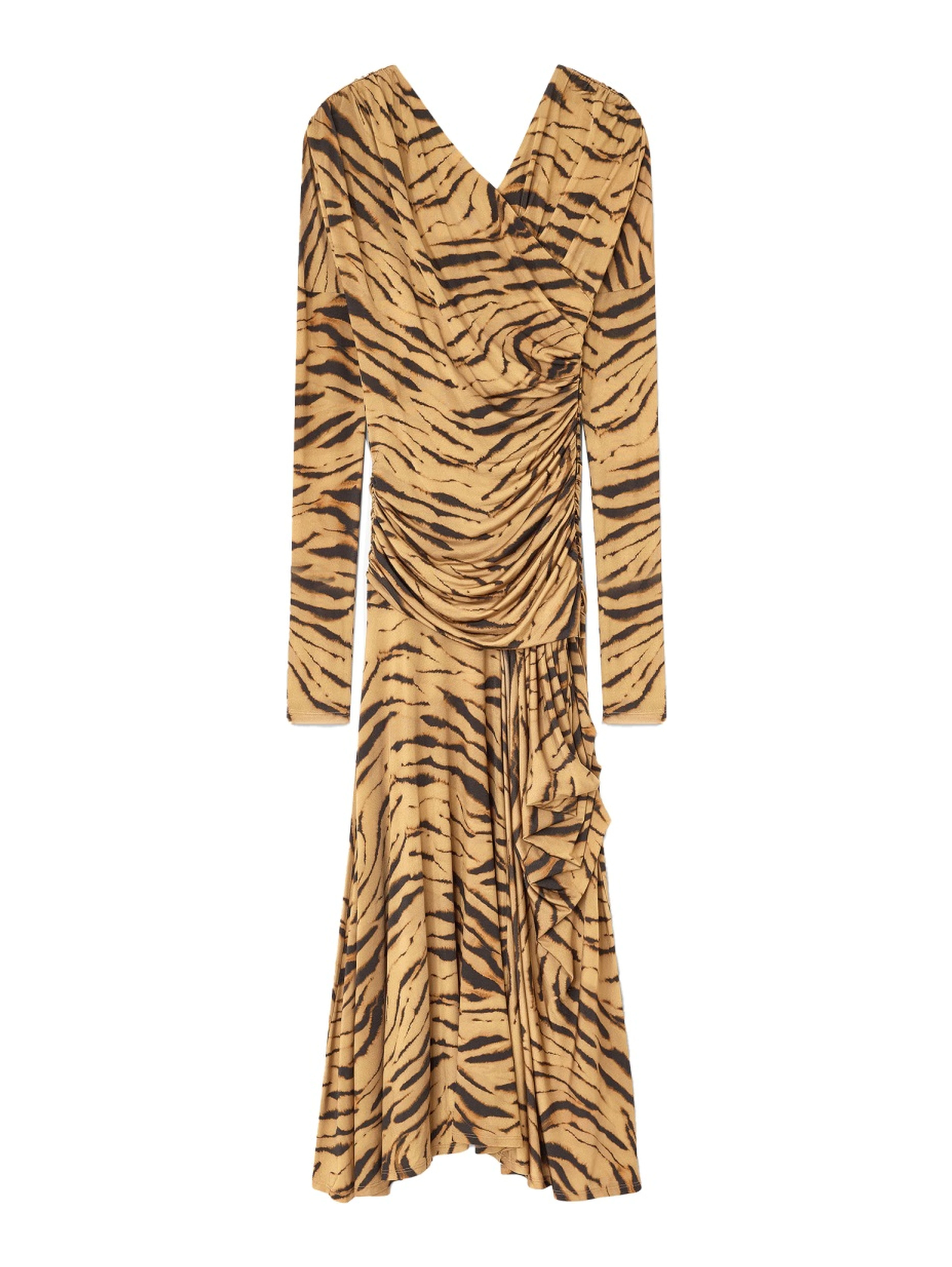 LONG DRESS WITH "ZEBRA" PRINT
