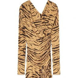 LONG DRESS WITH "ZEBRA" PRINT