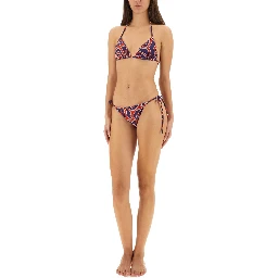 MAZE PRINT TRIANGLE BIKINI TOP