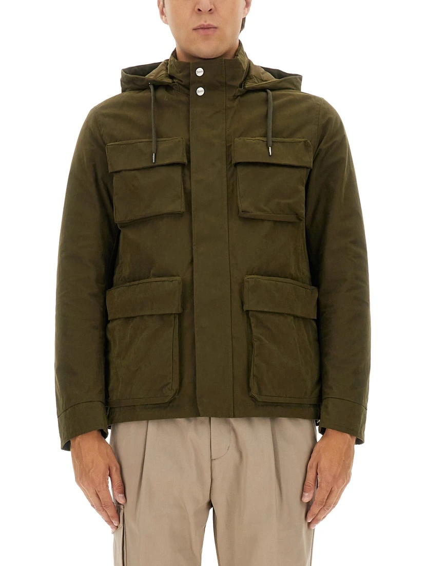 WAXED COTTON SHORT PARKA