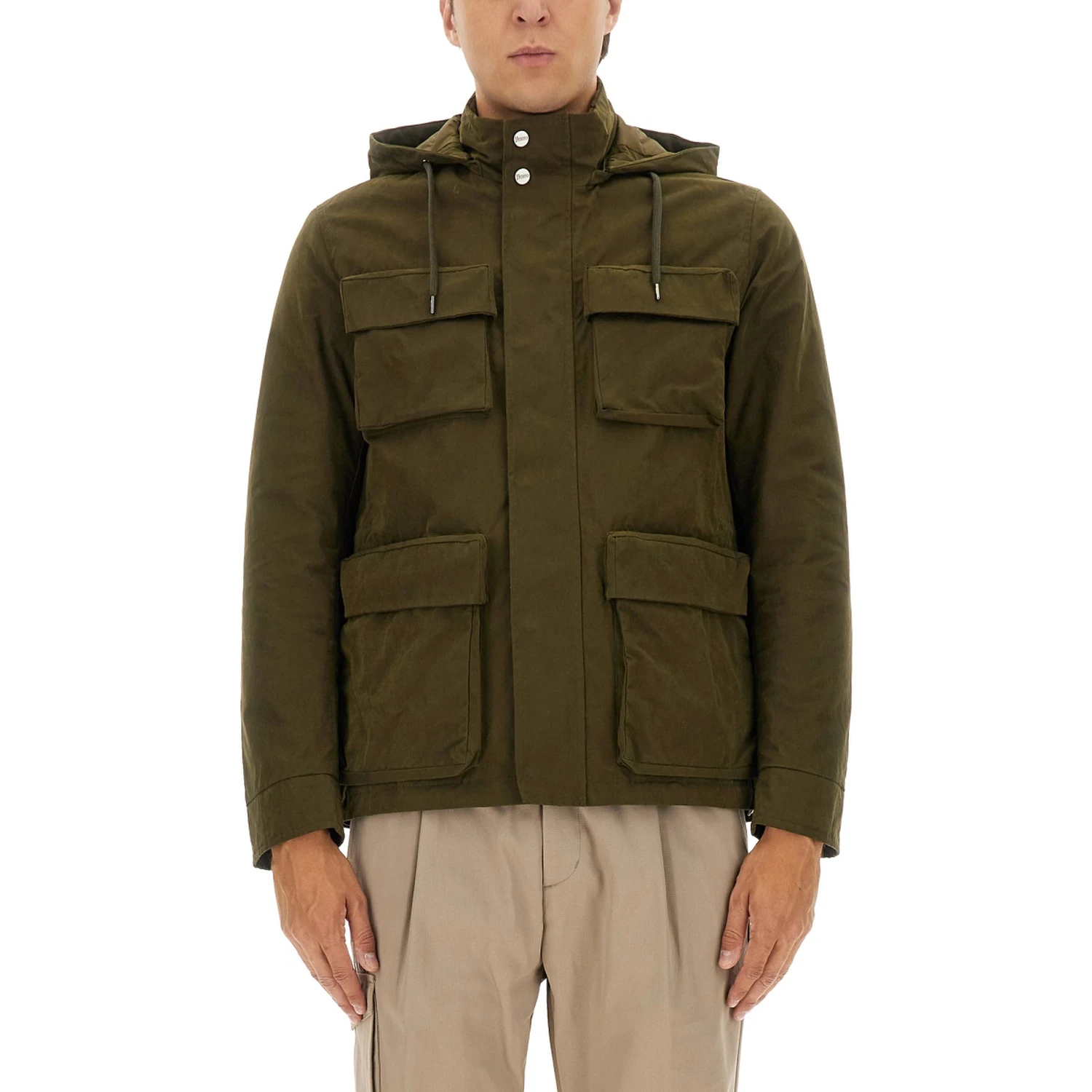 WAXED COTTON SHORT PARKA