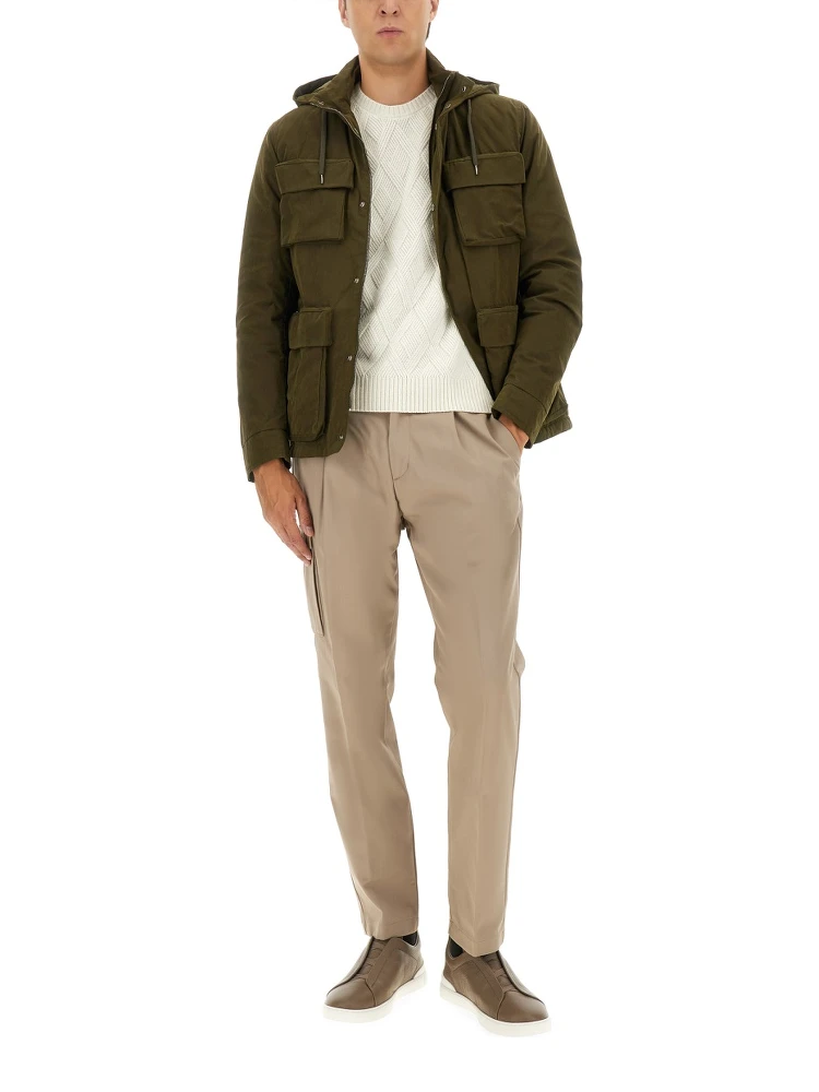 WAXED COTTON SHORT PARKA alternative