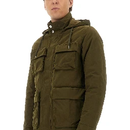 WAXED COTTON SHORT PARKA