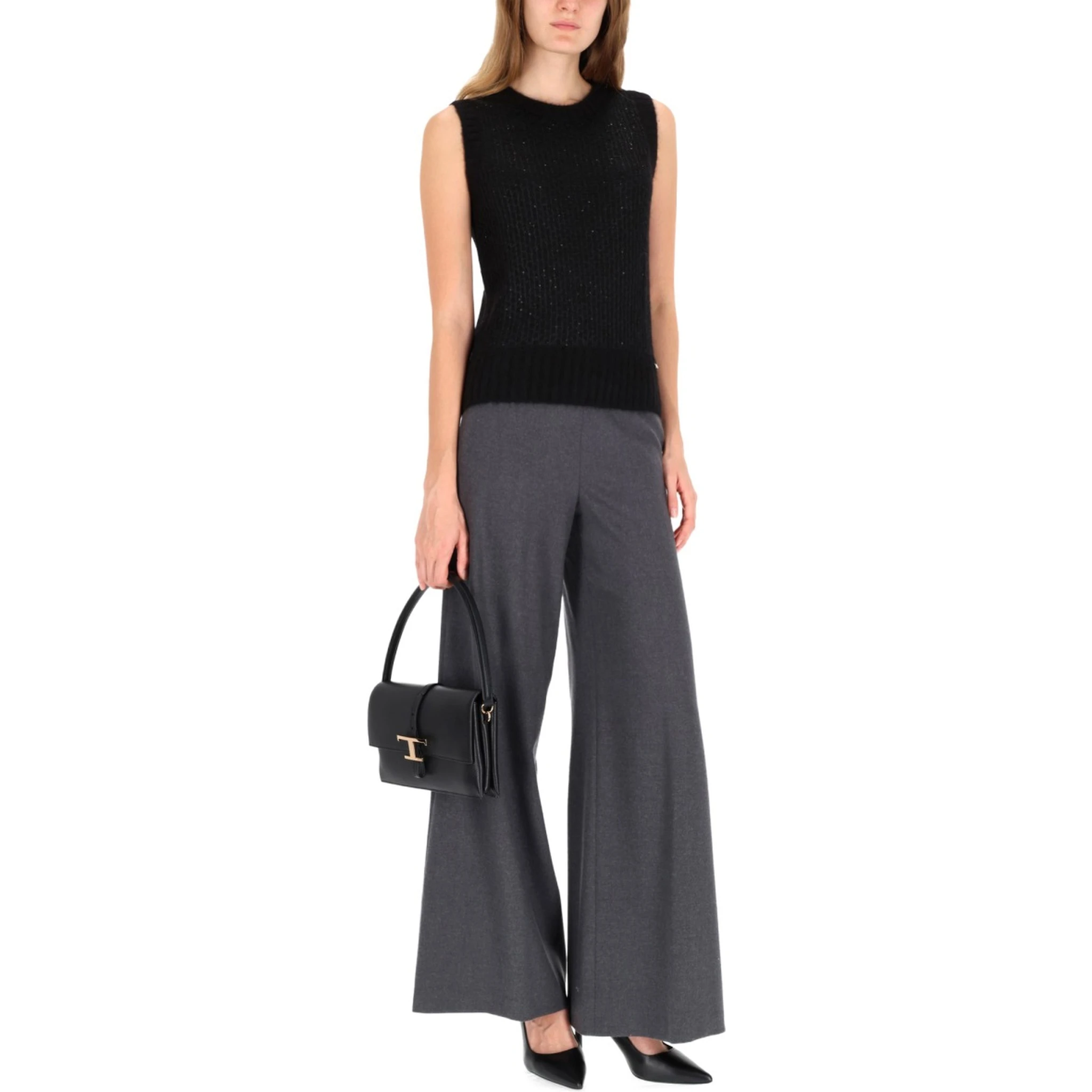 METALLIC EFFECT SEQUINED VEST