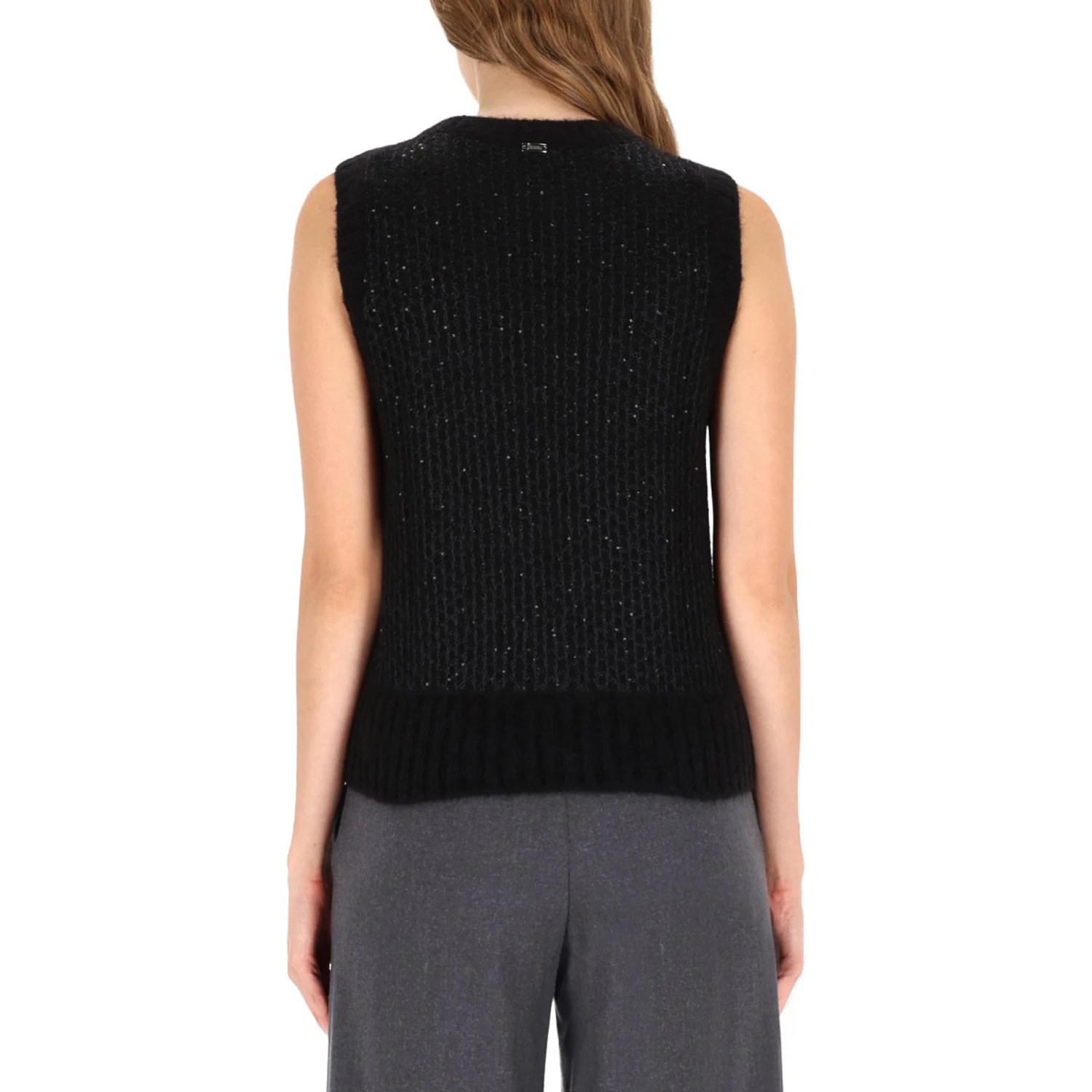 METALLIC EFFECT SEQUINED VEST
