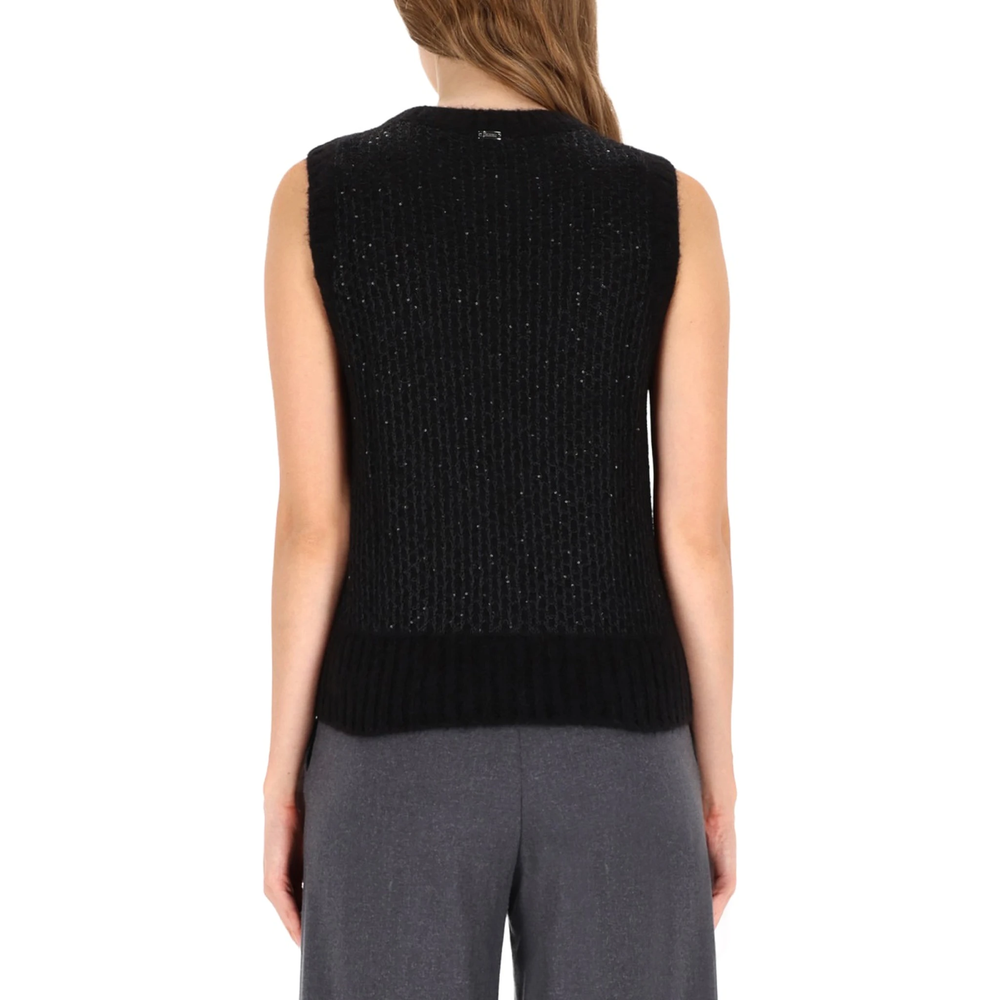 METALLIC EFFECT SEQUINED VEST