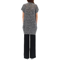 VEST WITH PERFORATED WORKMANSHIP