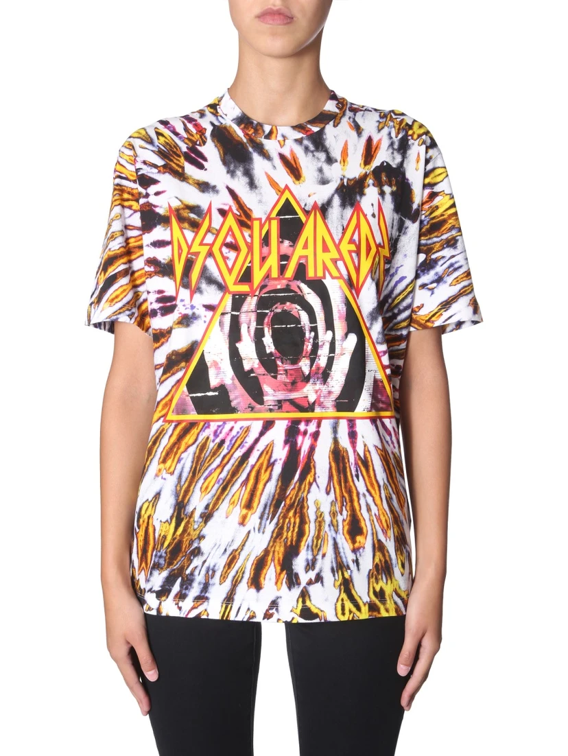 TIE AND DYE PRINT T-SHIRT