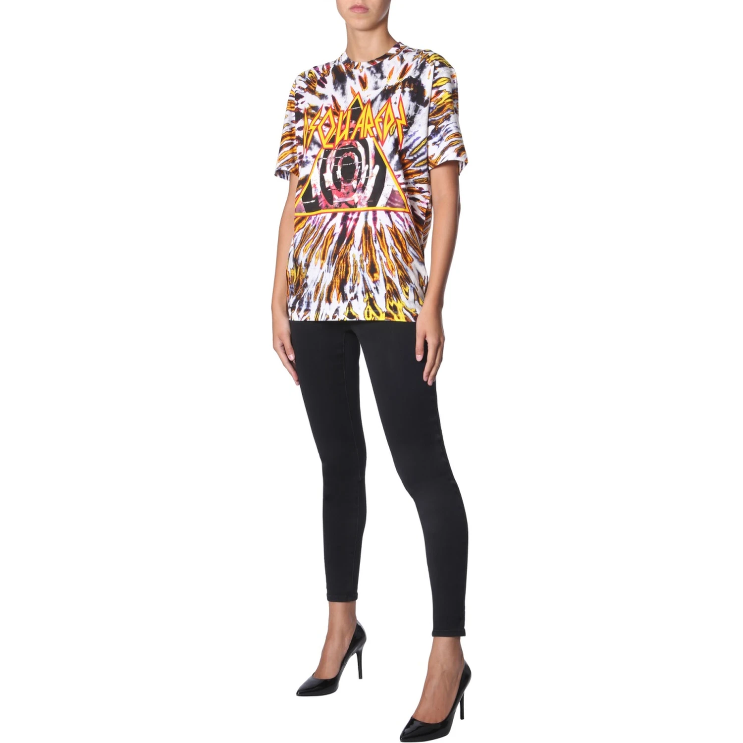 TIE AND DYE PRINT T-SHIRT