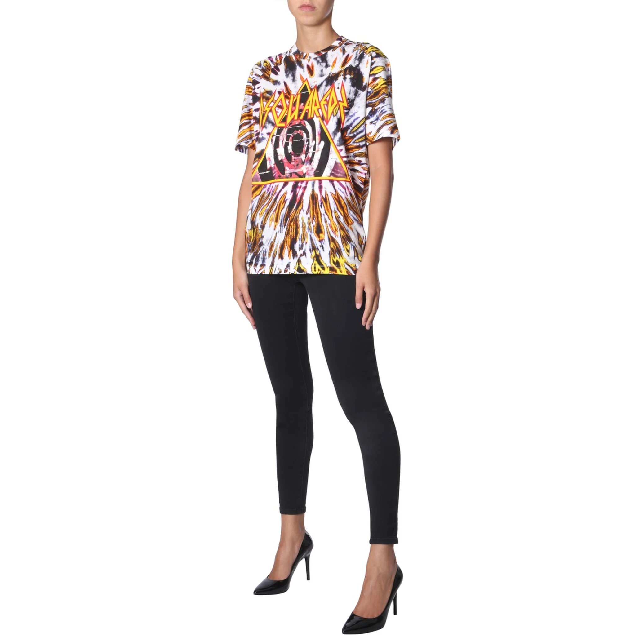 TIE AND DYE PRINT T-SHIRT