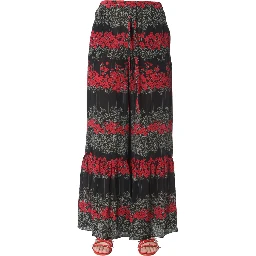 DREAMING PEONY PRINT TROUSERS