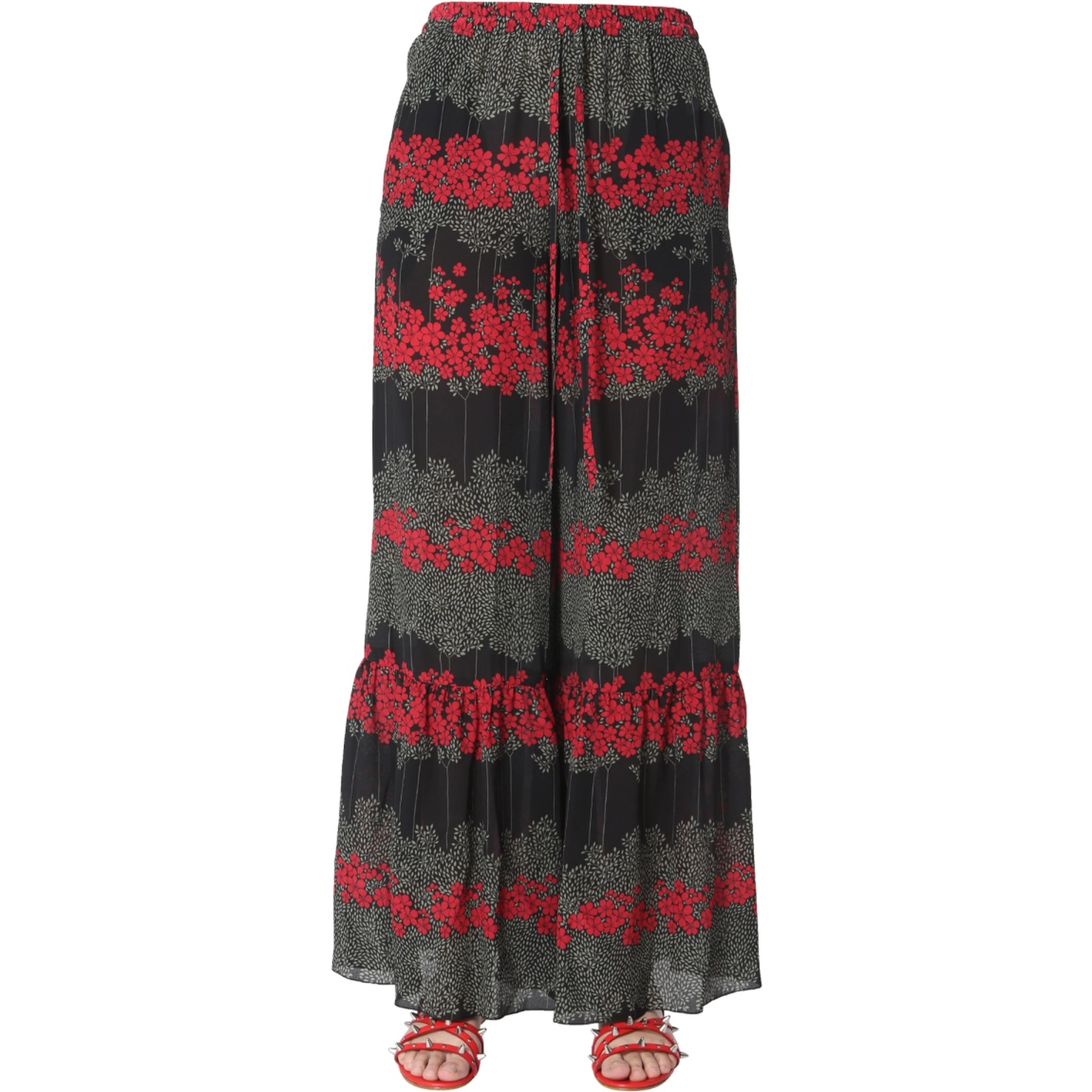 DREAMING PEONY PRINT TROUSERS