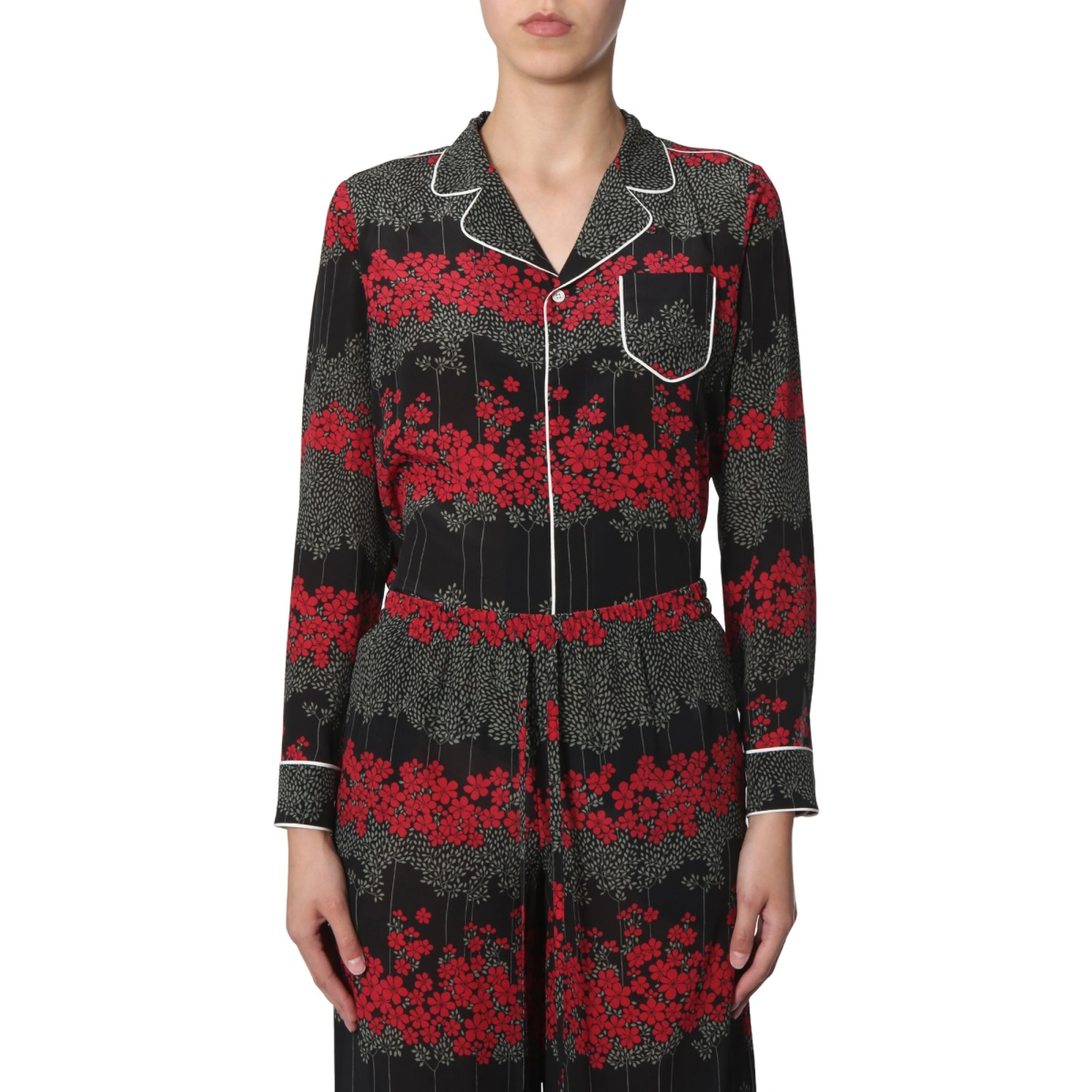 SHIRT WITH DREAMING PEONY PRINT