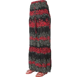 DREAMING PEONY PRINT TROUSERS
