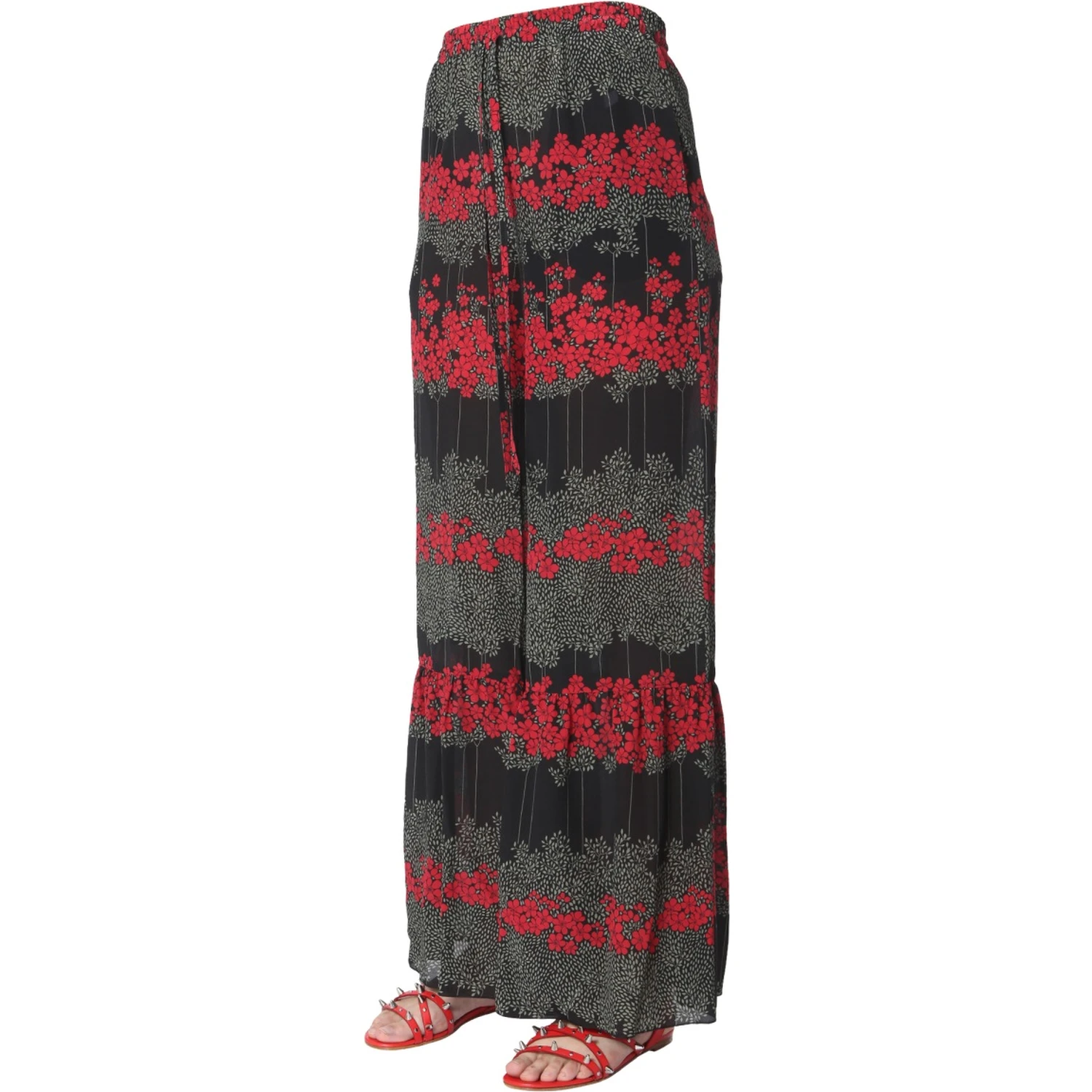 DREAMING PEONY PRINT TROUSERS