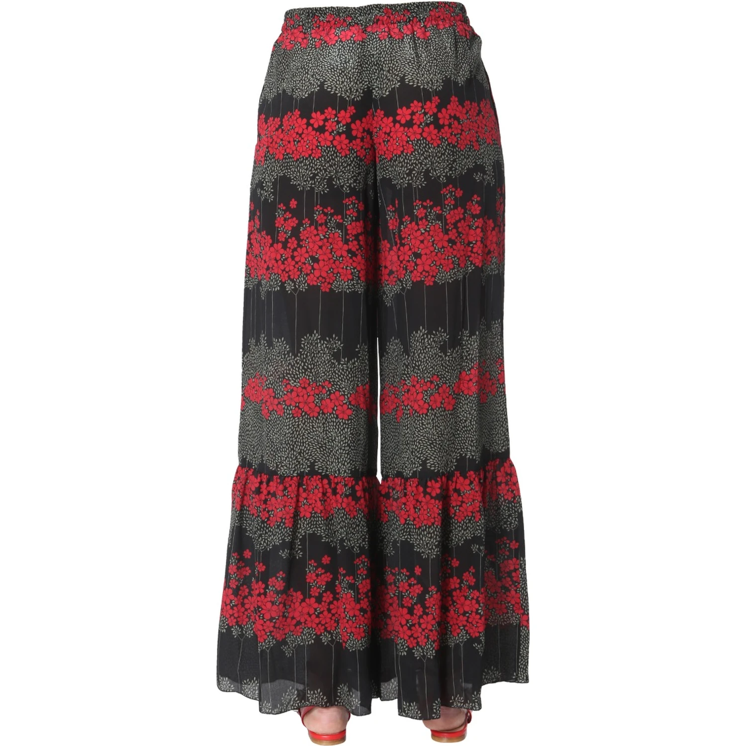 DREAMING PEONY PRINT TROUSERS
