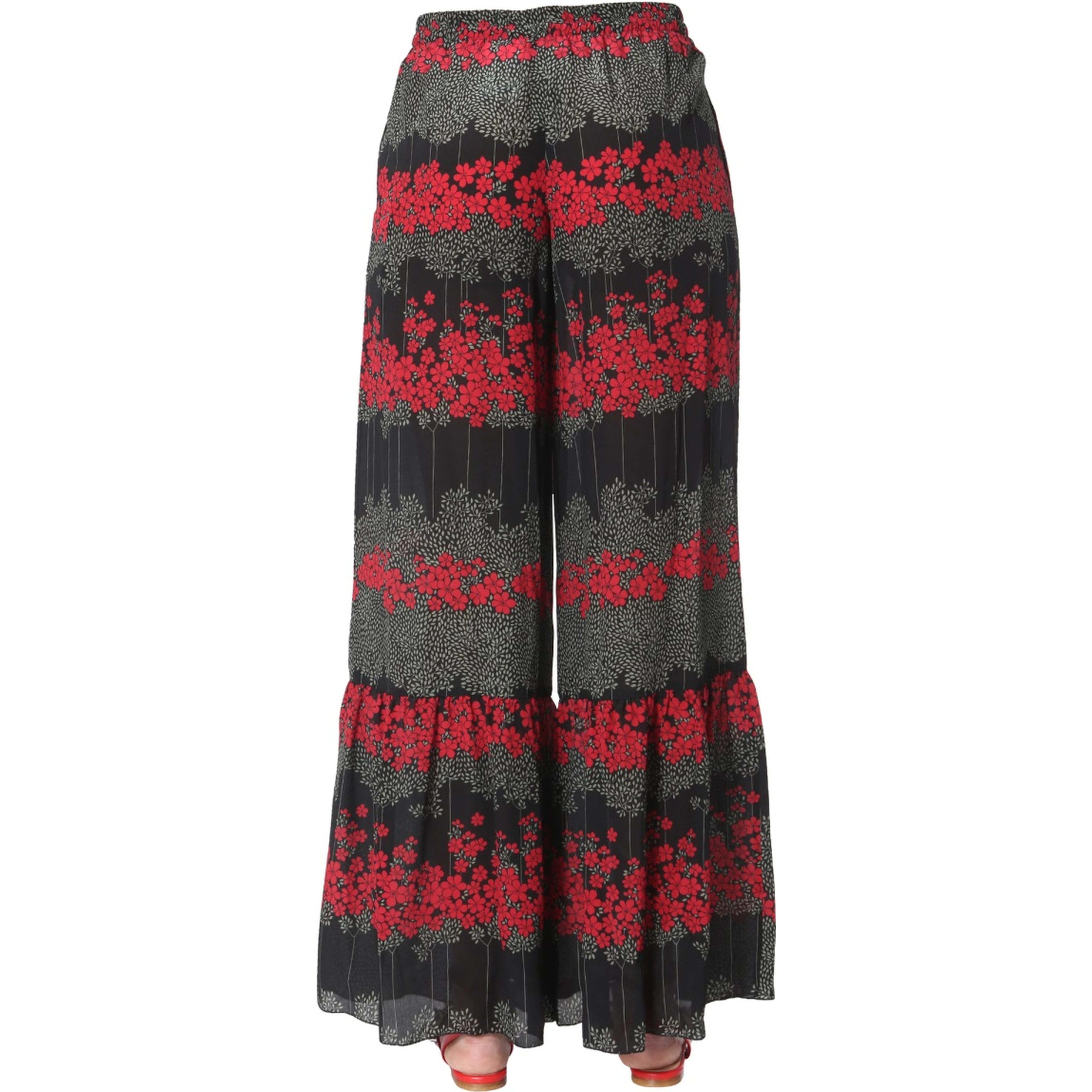 DREAMING PEONY PRINT TROUSERS