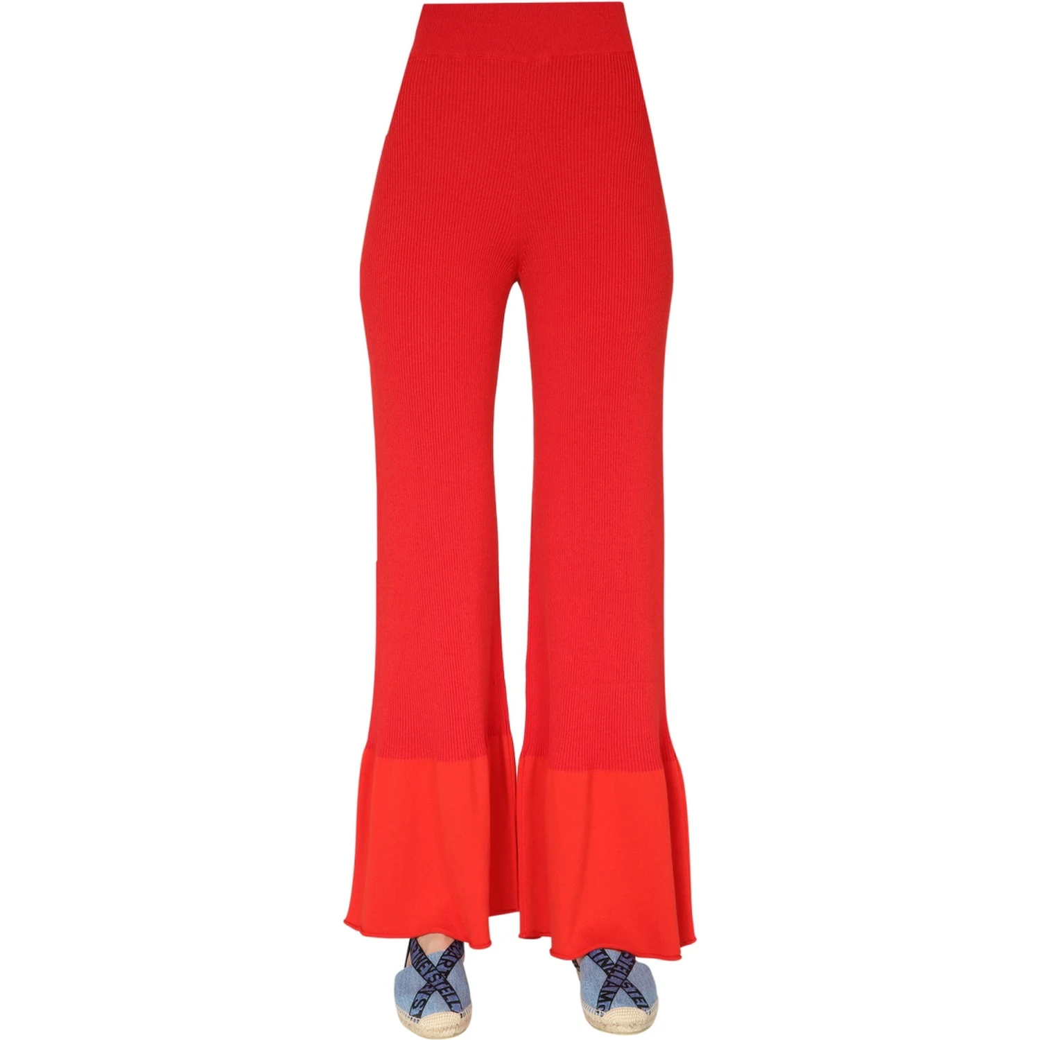 RIBBED KNIT TROUSERS