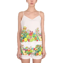 FLOWER AND FRUIT PRINT TOP