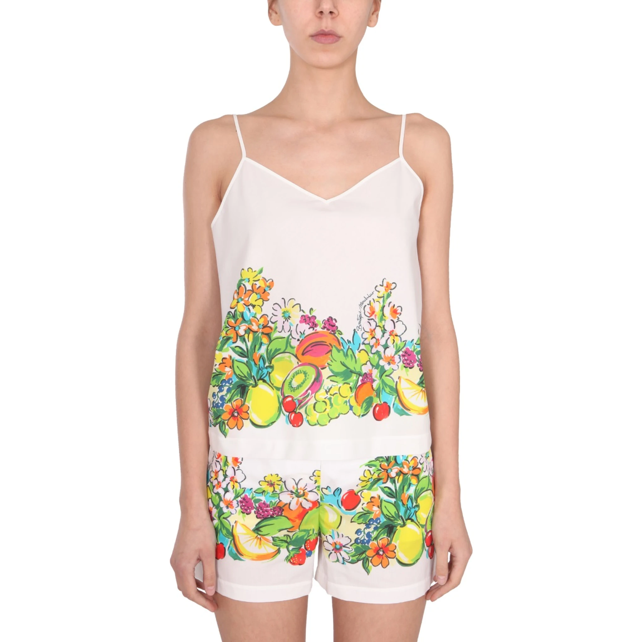 FLOWER AND FRUIT PRINT TOP