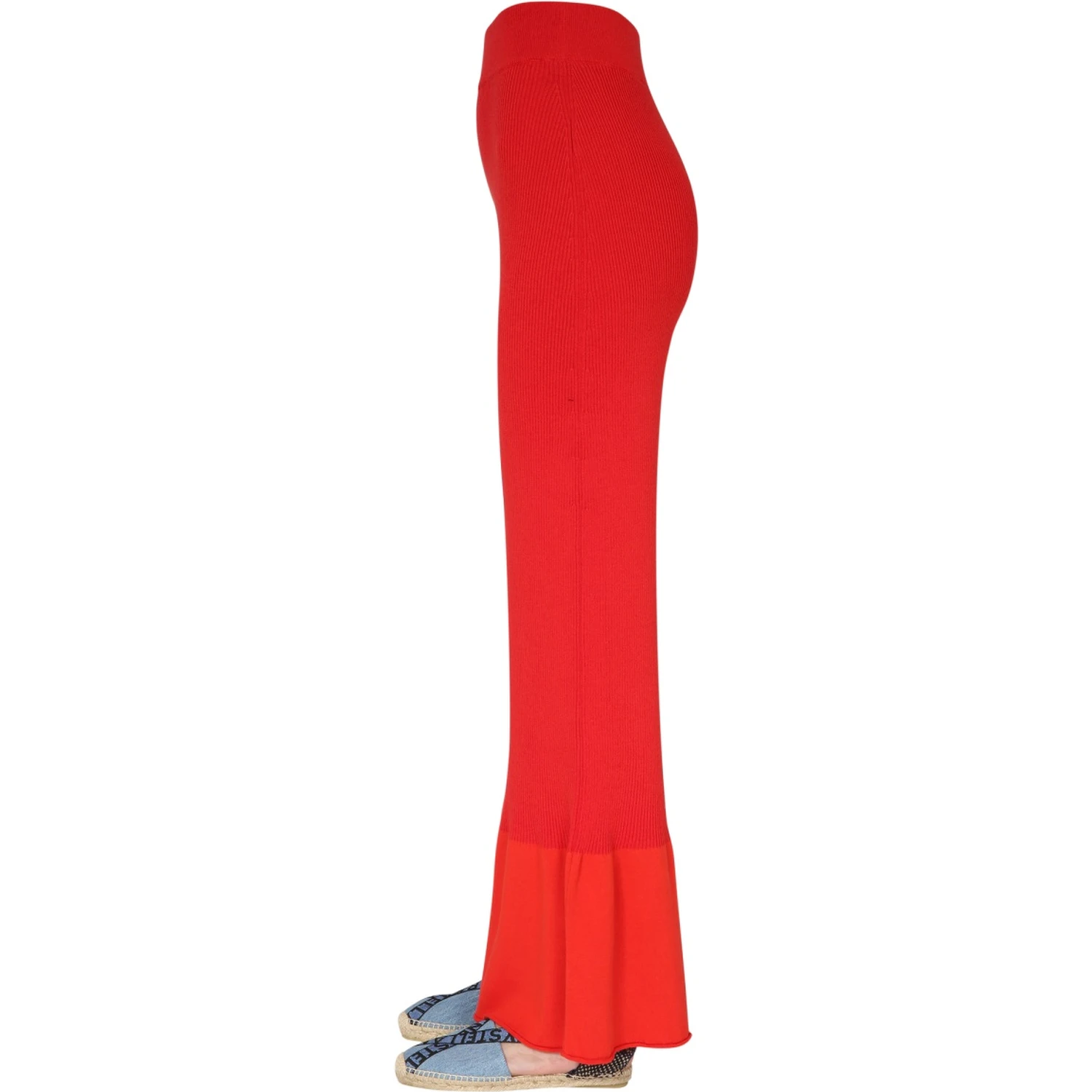 RIBBED KNIT TROUSERS