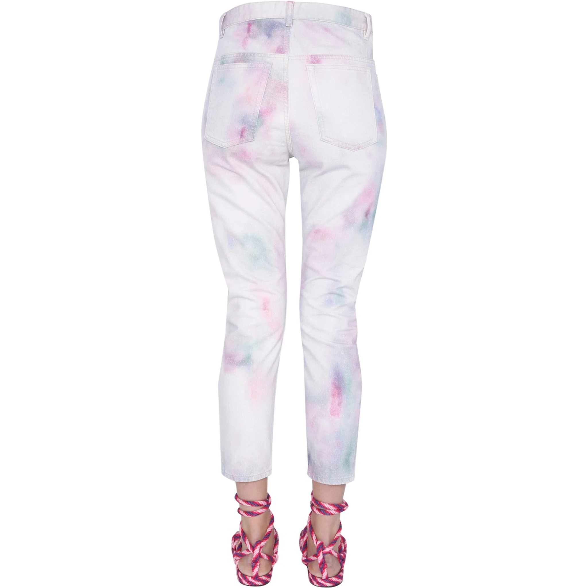 "WOOL" PRINTED JEANS
