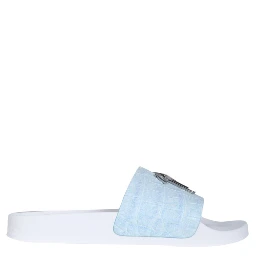 SLIDE SANDALS WITH LOGO