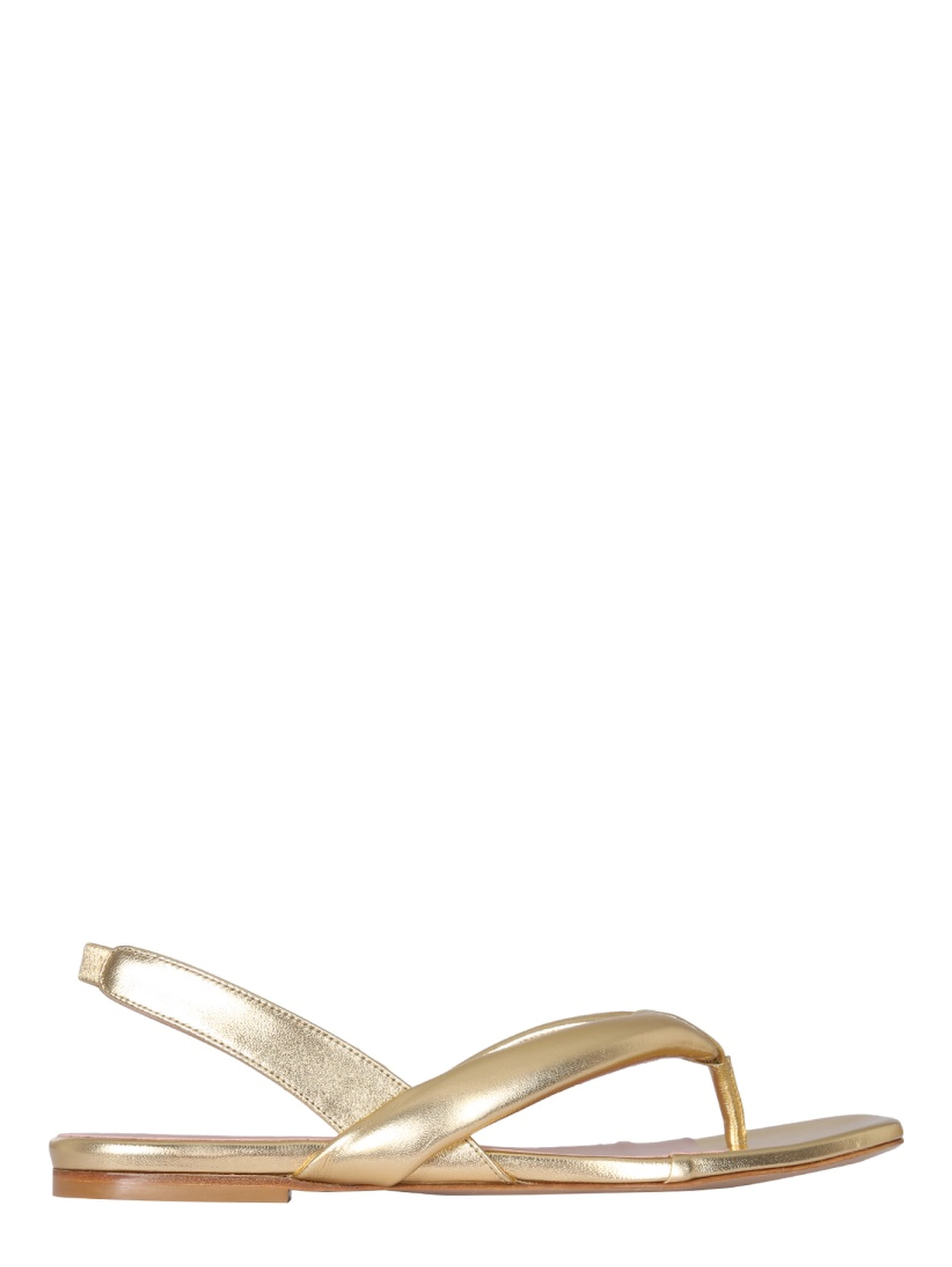 LEATHER SLINGBACK SANDALS