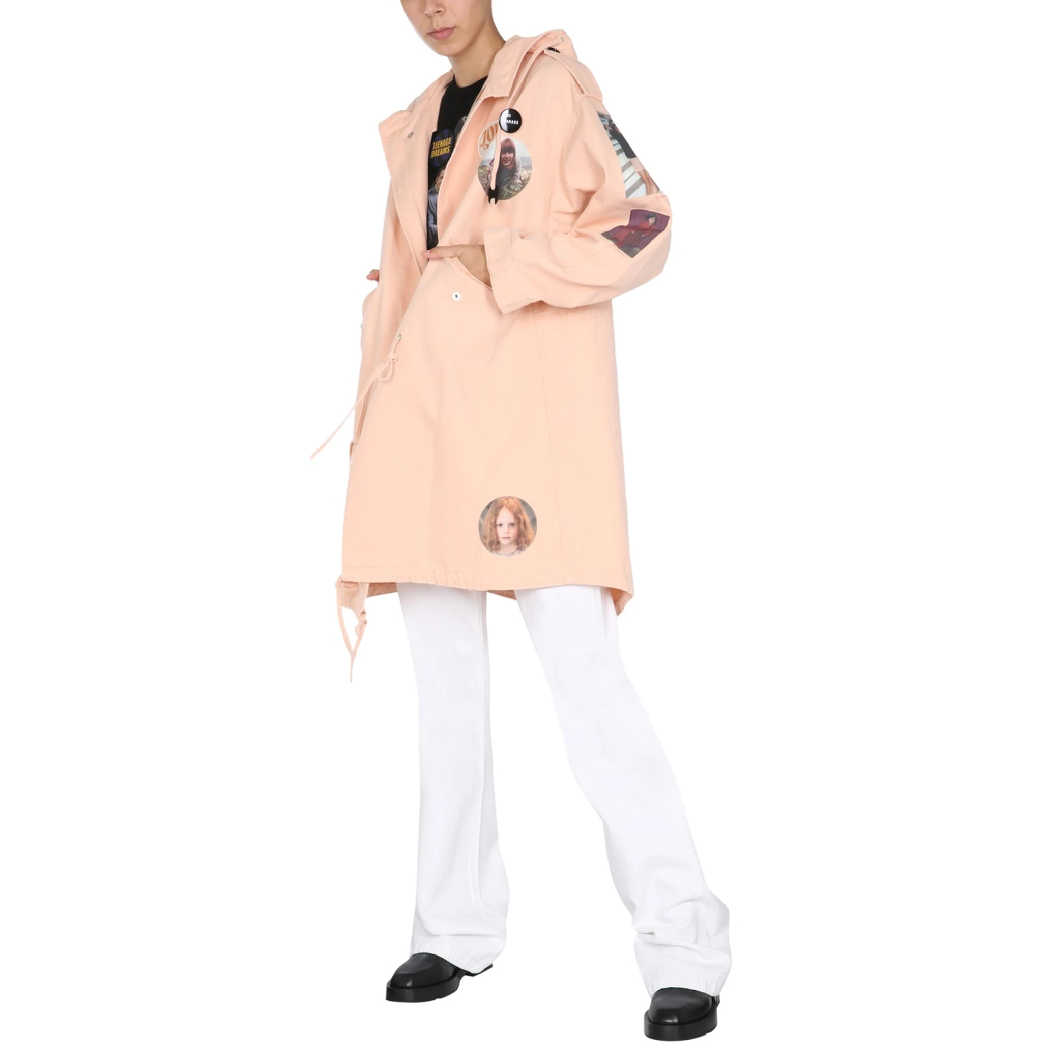 PARKA WITH LOGO PATCH