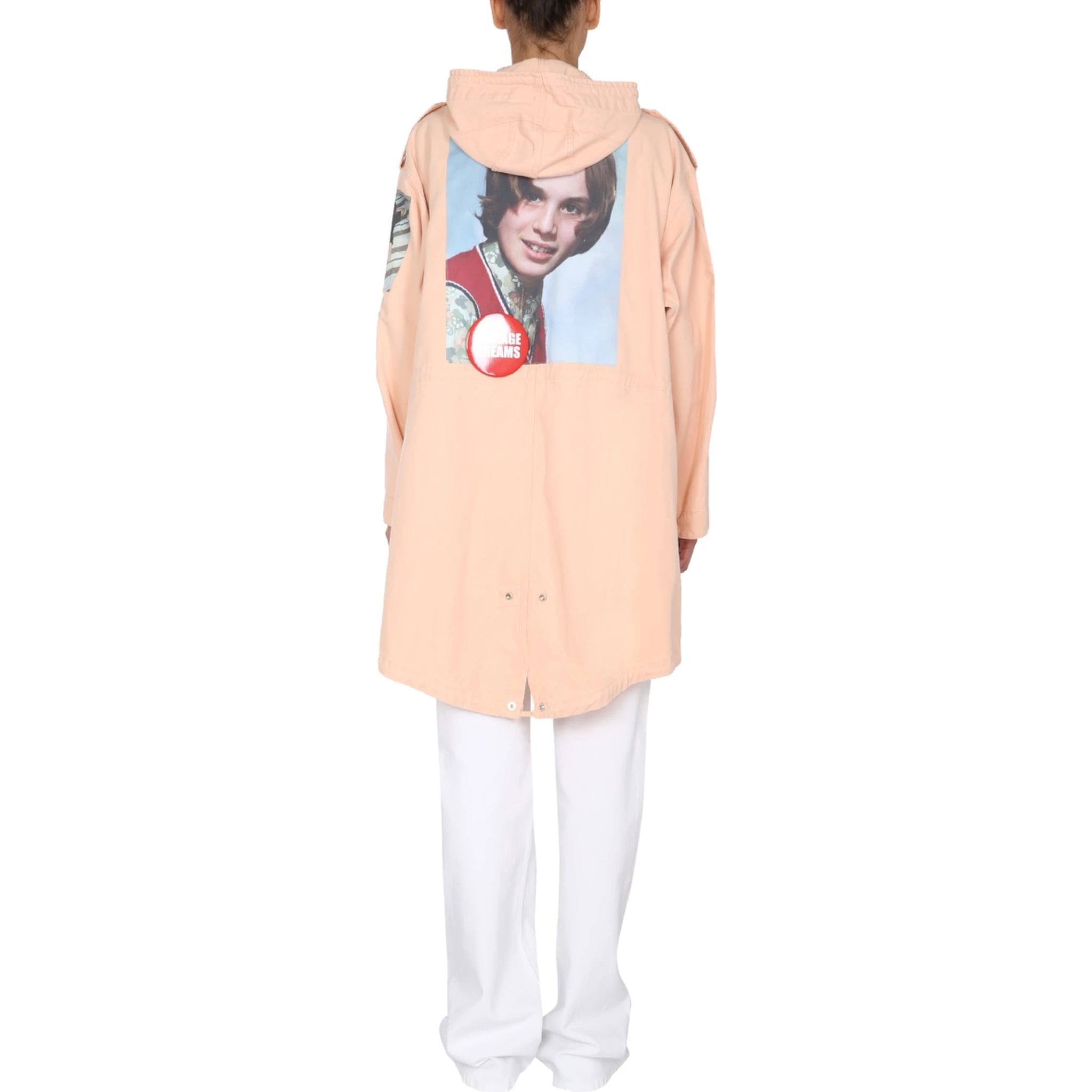 PARKA WITH LOGO PATCH