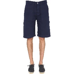 COTTON CANVAS BERMUDA