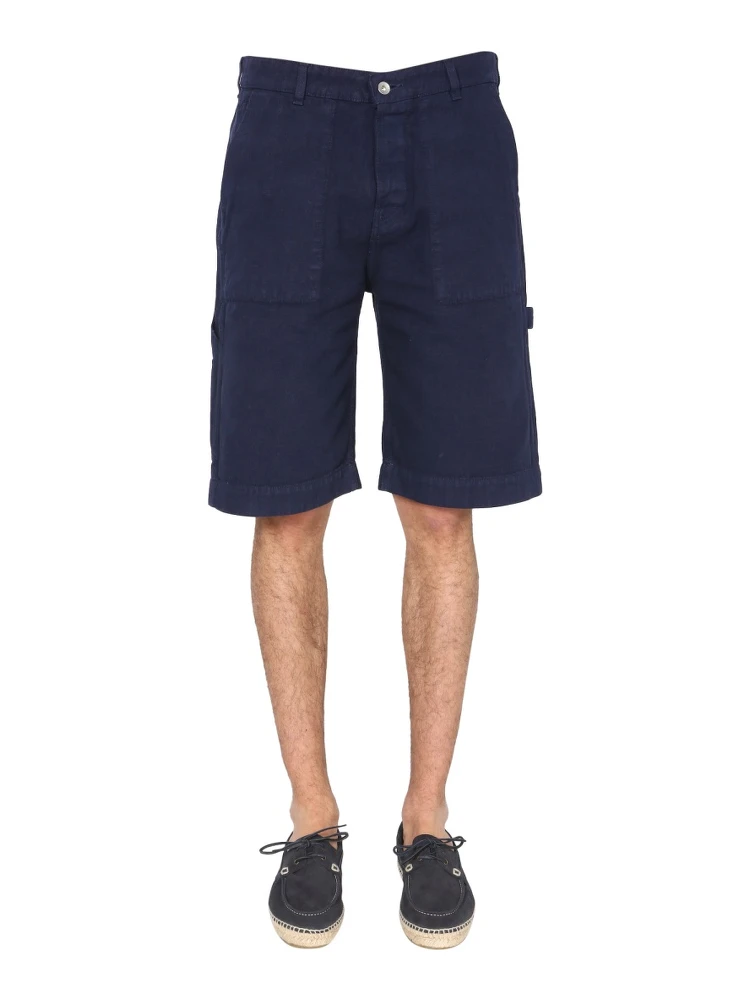 COTTON CANVAS BERMUDA