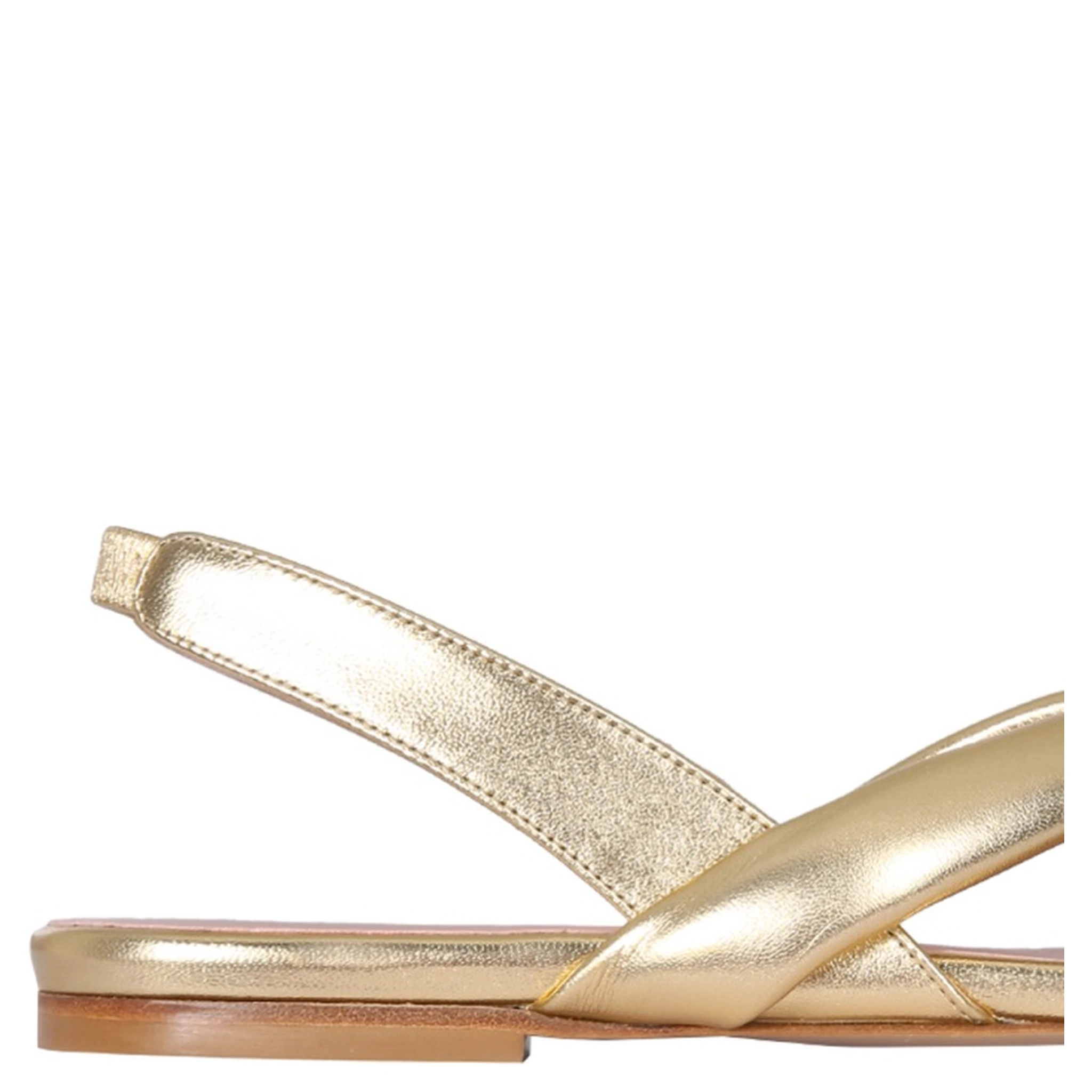 LEATHER SLINGBACK SANDALS