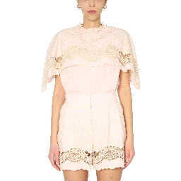 EMBROIDERED CAPE TOP