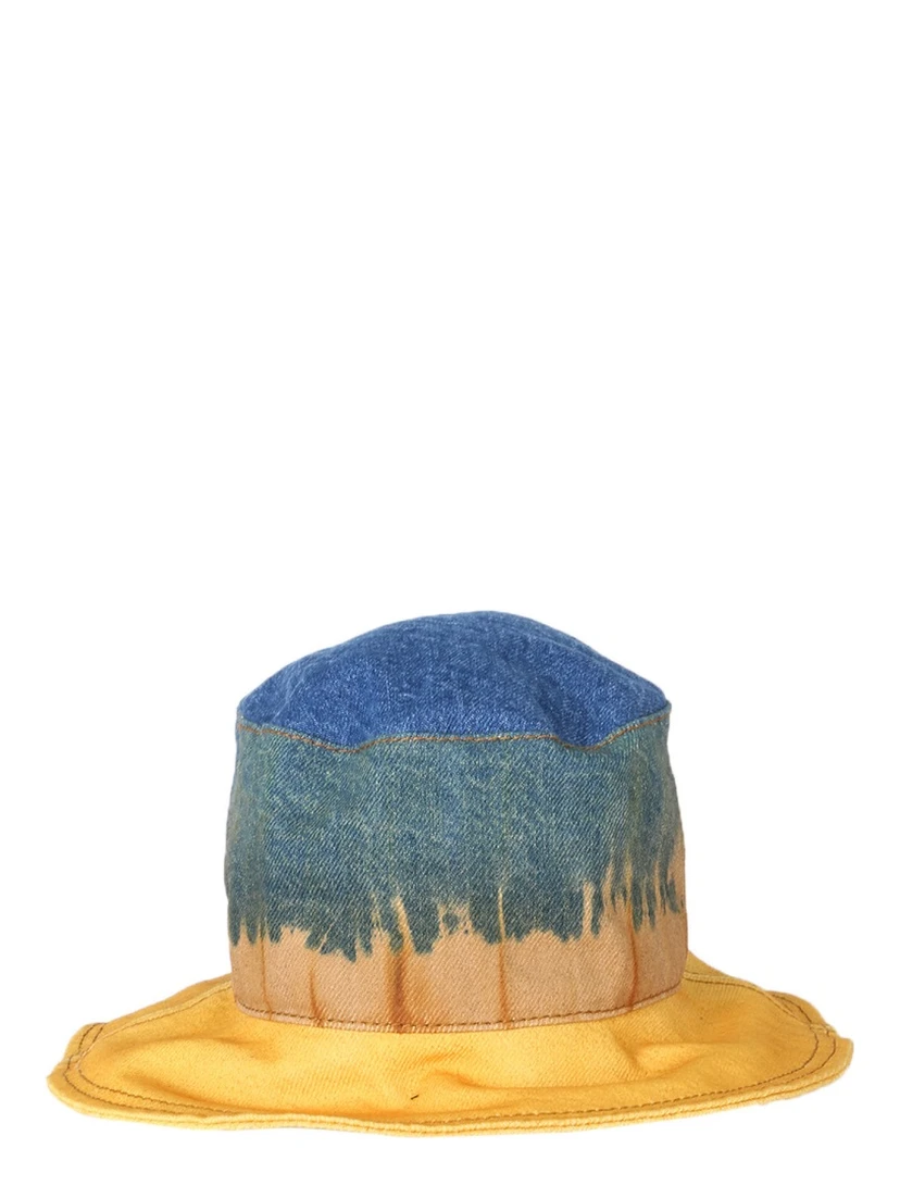 BUCKET HAT WITH TIE DYE PRINT