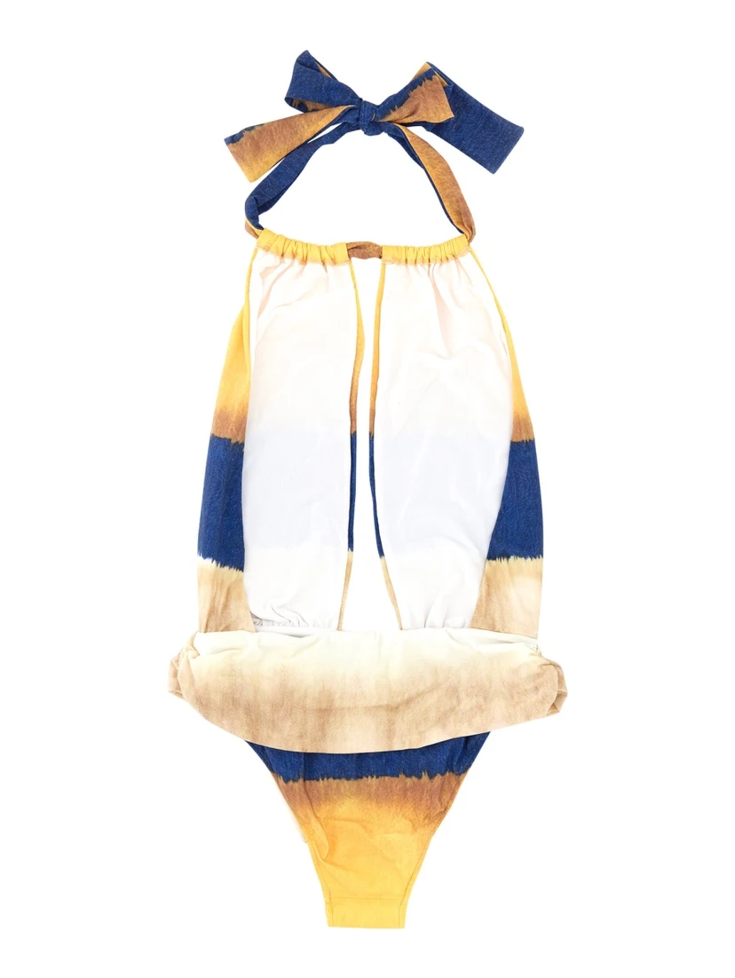 ONE PIECE SWIMSUIT WITH TIE DYE PRINT